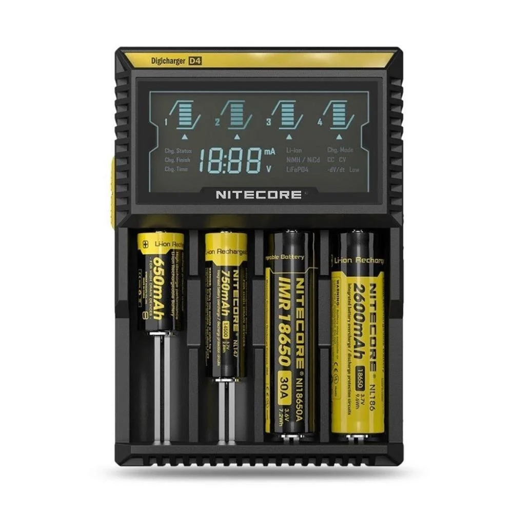 Nitecore D4 Digi Charger Li-ion / Nı-cd / Nı-mh / Lifepo4 Dijital Pil Şarj Cihazı görsel 2