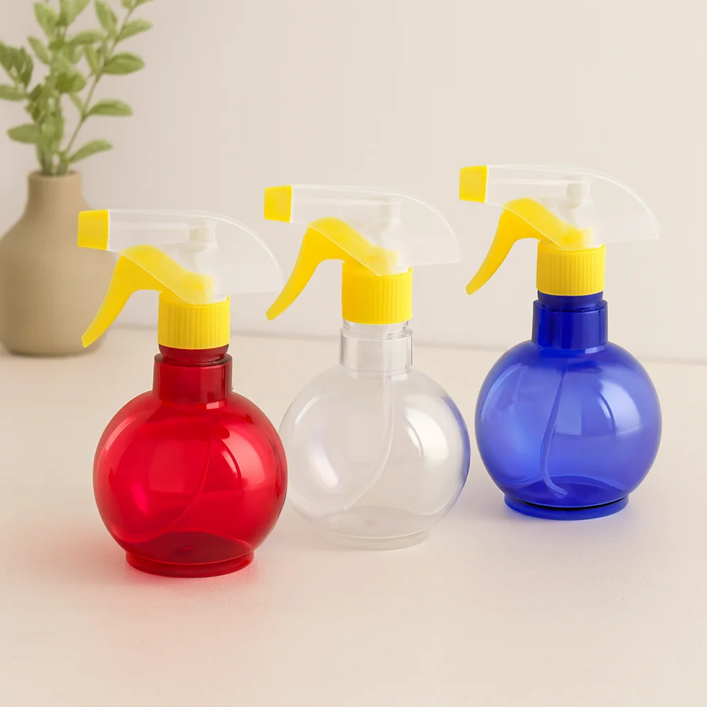 350 ml Plastik Sprey Şişe (Şeffaf Renkli)