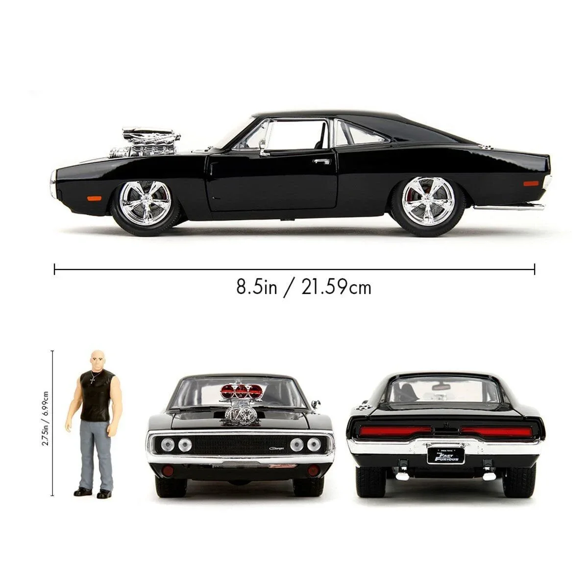 253205006 Fast Furious 1970 Dodge Charger 1:24 görsel 4