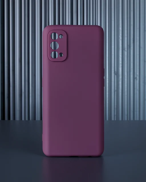 Realme 7 Pro Kılıf First Silikon - Mürdüm
