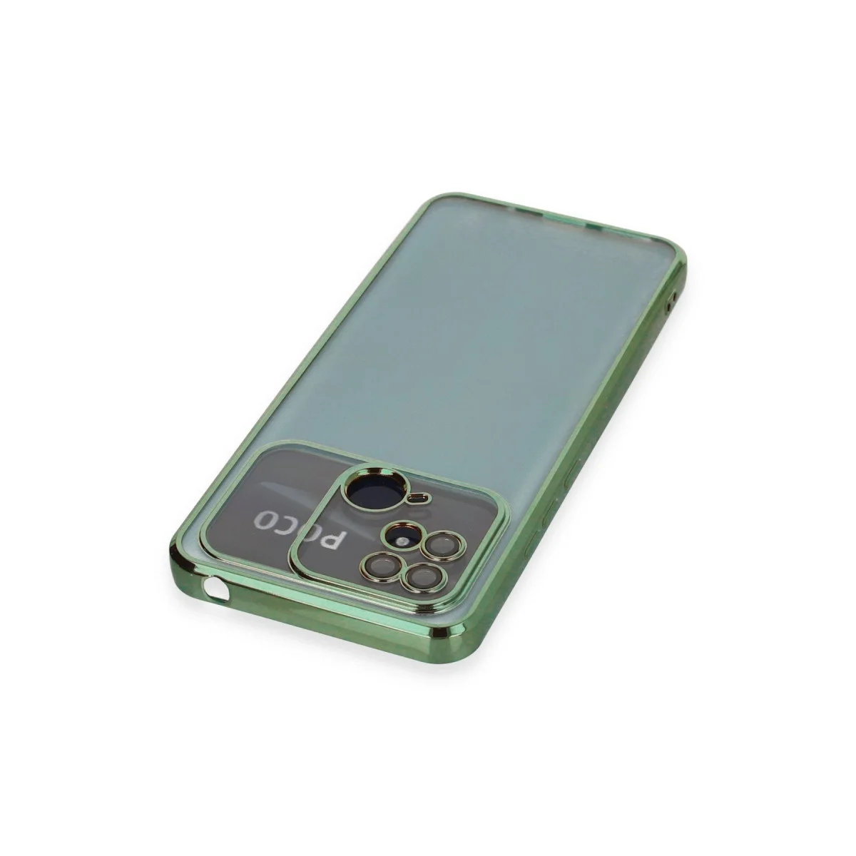 Xiaomi Redmi 10c Kılıf Razer Lensli Silikon - Yeşil görsel 3