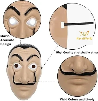 La Casa De Papel Salvador Dali Maskesi İthal Ürün görsel 3