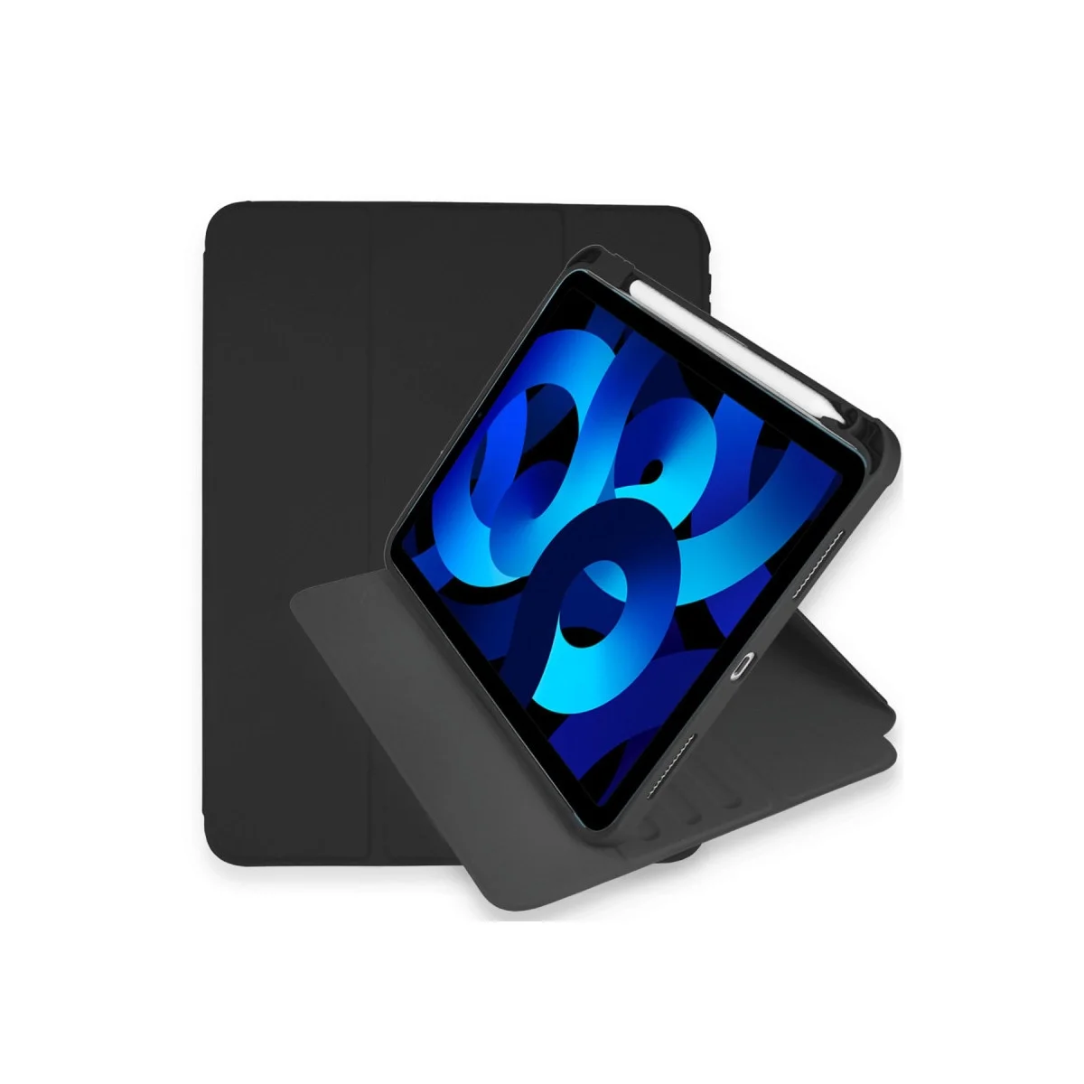 Apple İpad Pro 11 (2021) Kılıf Ling 360 Kalemlikli Tablet Kılıf - Siyah