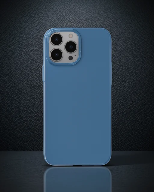 Apple İphone 13 Pro Kılıf Anka Pc Sert Metal Kapak - Mavi