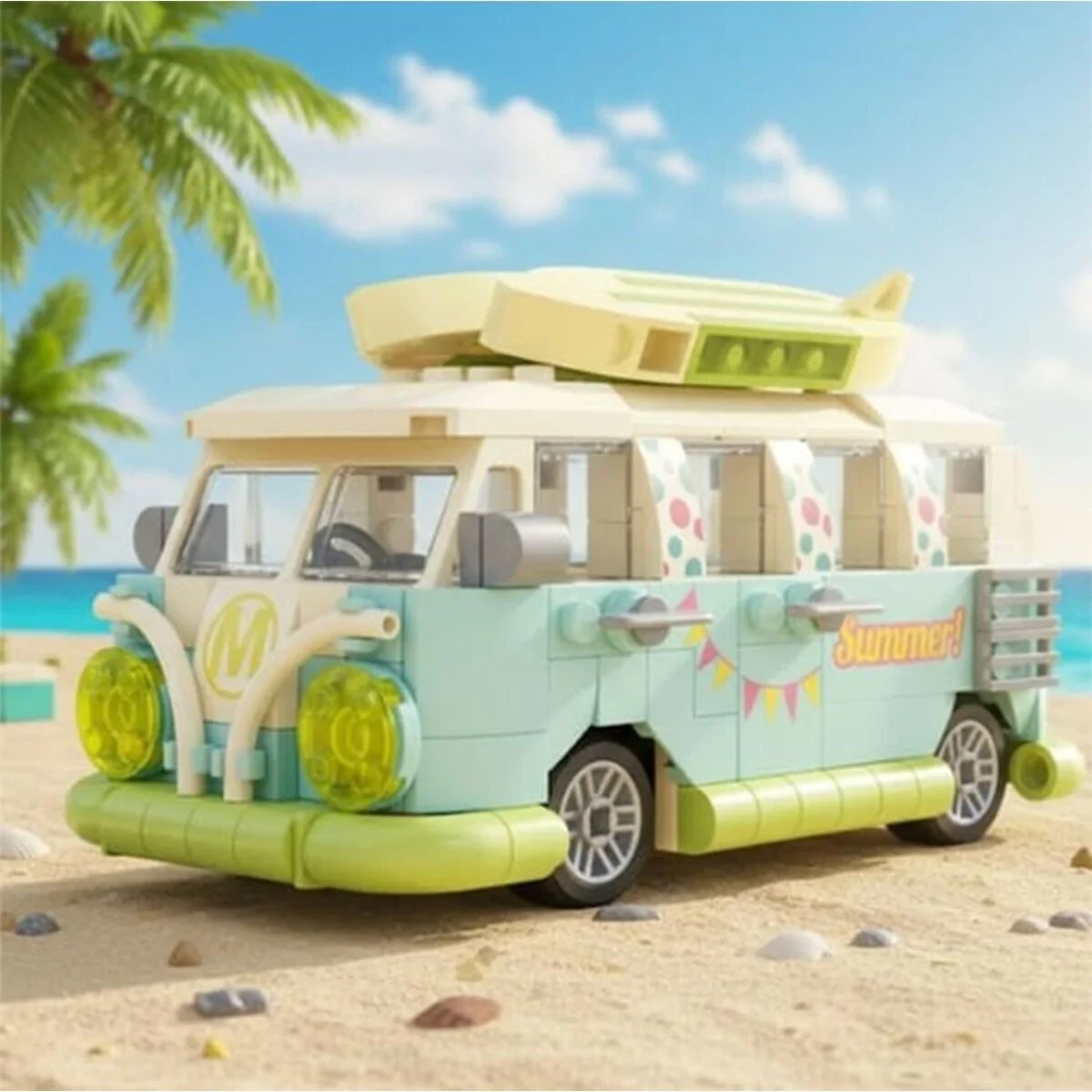 JK8305 Jaki Tatil Minübüsü 323 Parça Block Oyuncak görsel 2