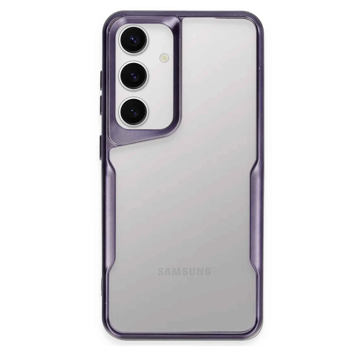 Samsung Galaxy S24 Kılıf Boyi Silikon Kapak - Derin Mor
