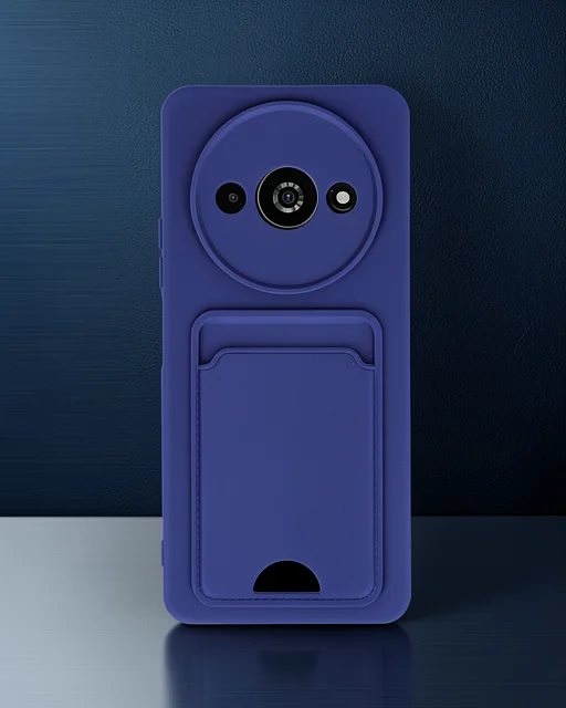 Xiaomi Redmi A3 4g Kılıf Kelvin Kartvizitli Silikon - Lacivert