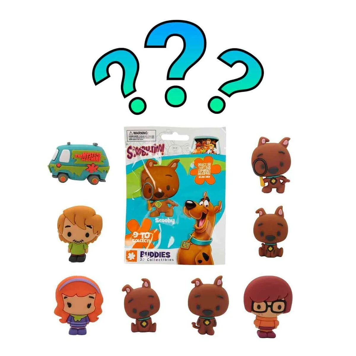 20302 SUN-ITG-CLT-3D Figür Scooby Doo Buddıes Sürpriz Paket Scoo 36D