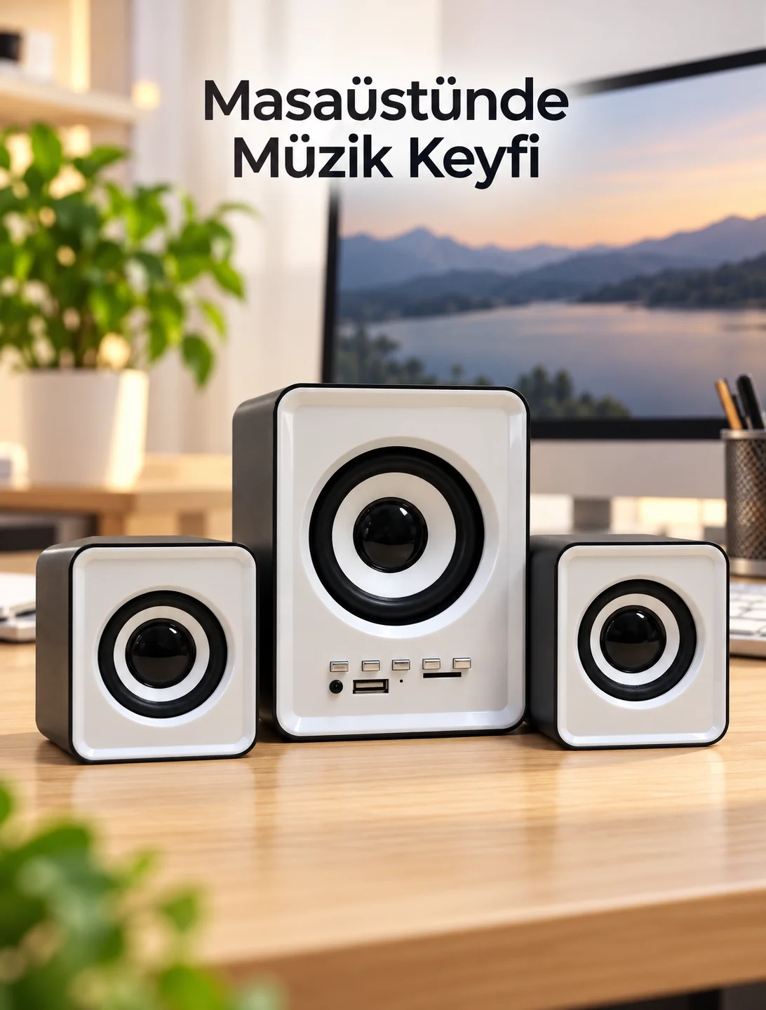 USB Beslemeli Bluetooth Bilgisayar Ses Sistemi
