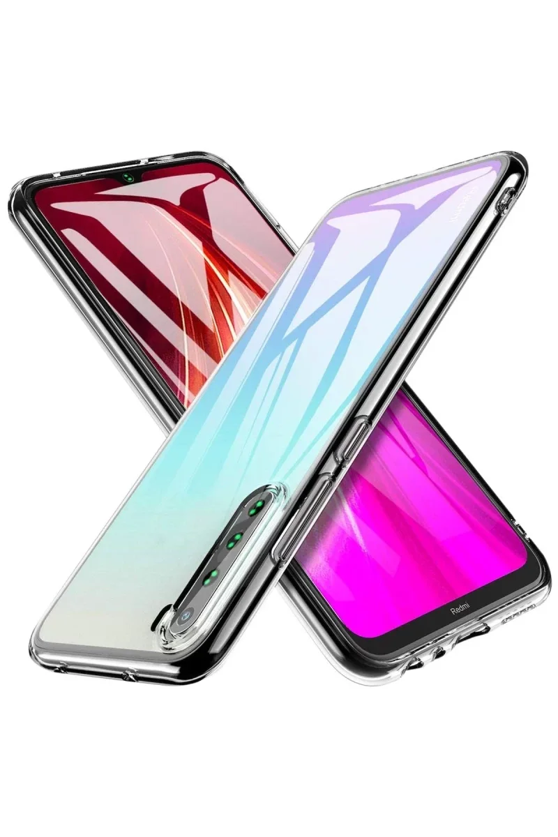 Xiao Red Note 8 Kılıf Lüx Şeffaf Silikon görsel 2