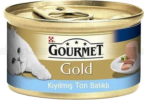 Gourtmet kıyılmış ton balıklı yaş mama 85 gr