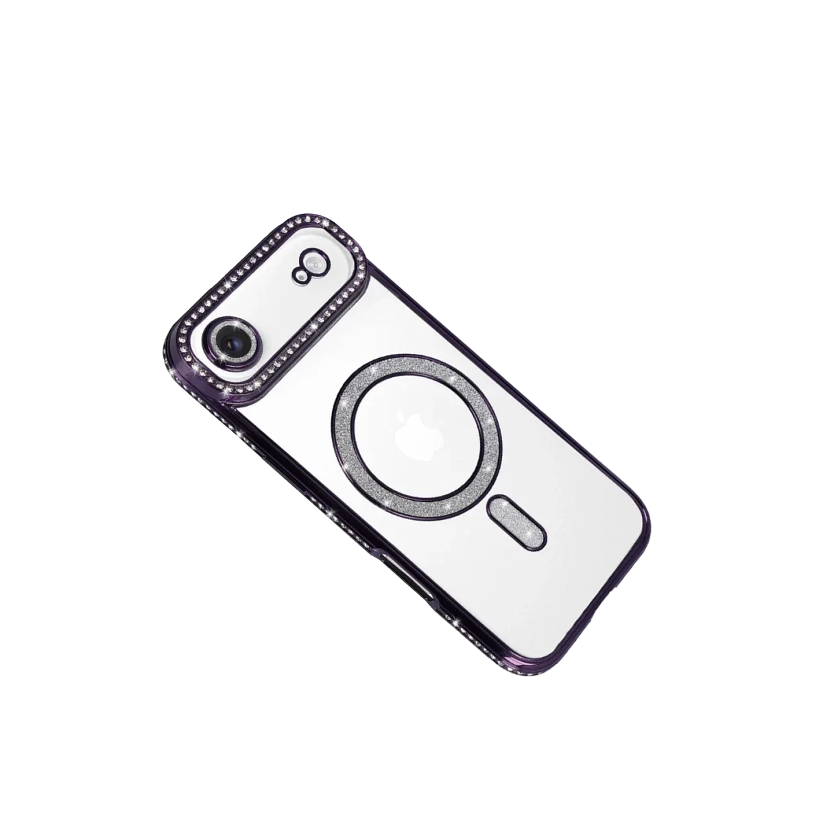 Apple iPhone 17 Air Joke Simli Magneticsafe Kılıf - Derin Mor görsel 3