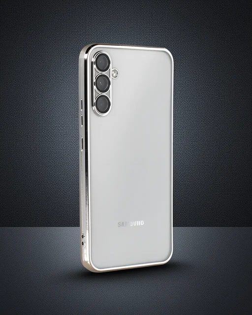 Samsung Galaxy A54 5g Kılıf Razer Lensli Silikon - Gümüş