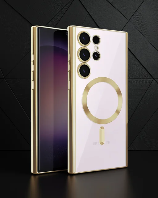 Samsung Galaxy S25 Ultra Kılıf Kross Magneticsafe Kapak - Gold