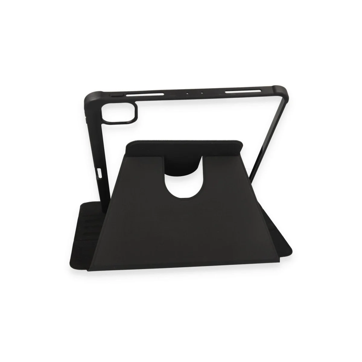 Apple İpad Pro 11 (2021) Kılıf Ling 360 Kalemlikli Tablet Kılıf - Siyah görsel 7