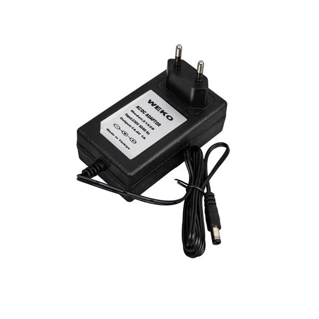 Weko 14.4 Volt - 1 Amper 5.5*2.5 Uçlu Plastik Işıklı Kasa Priz Tip Adaptör görsel 2