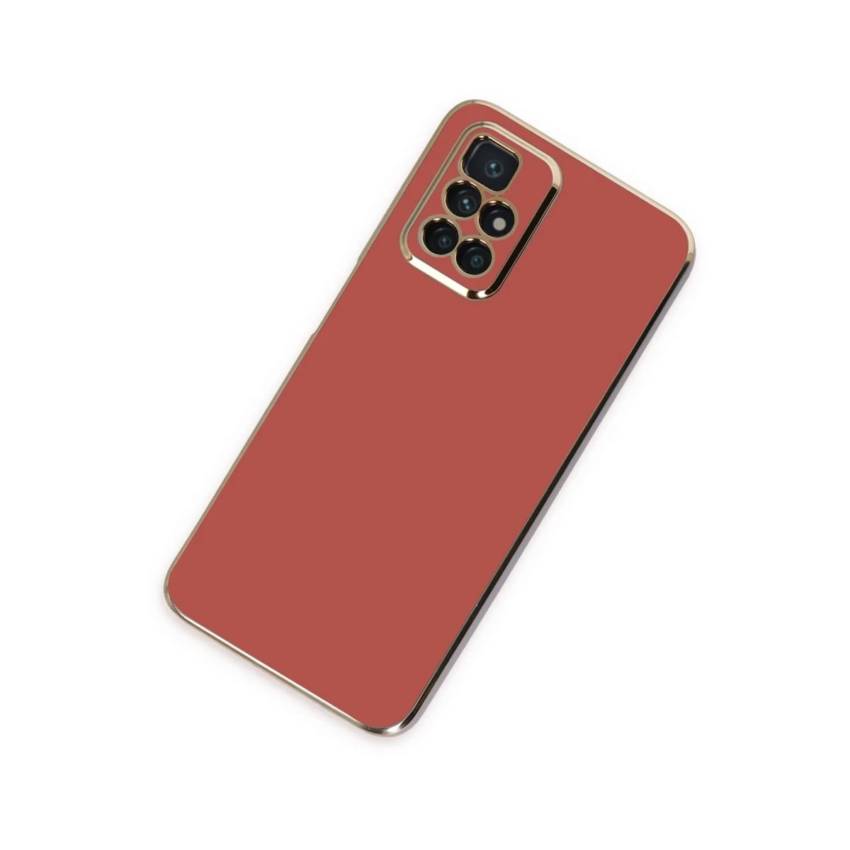 Xiaomi Redmi 10 2022 Kılıf Volet Silikon - Kırmızı görsel 3