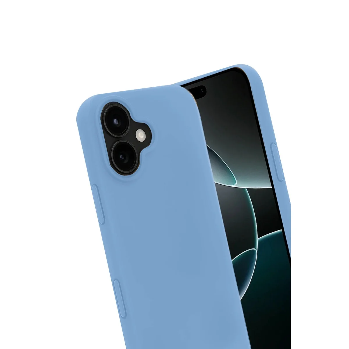 Apple İphone 17 Nano İçi Kadife Silikon - Mavi görsel 3