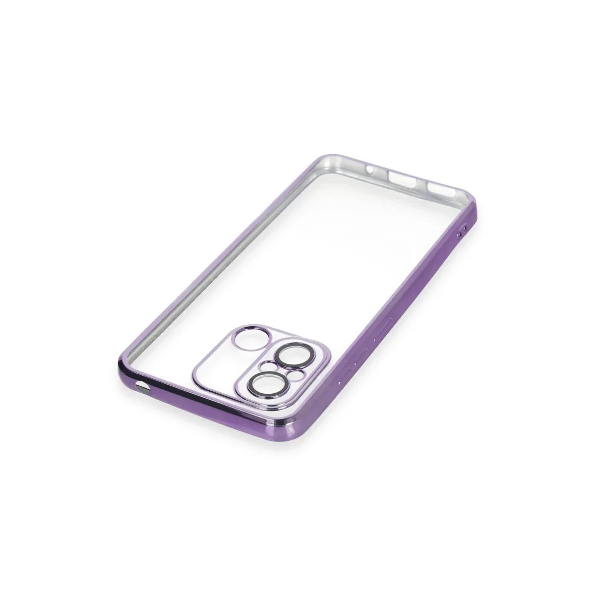 Xiaomi Redmi 12C Kılıf Razer Lensli Silikon - Mor görsel 4