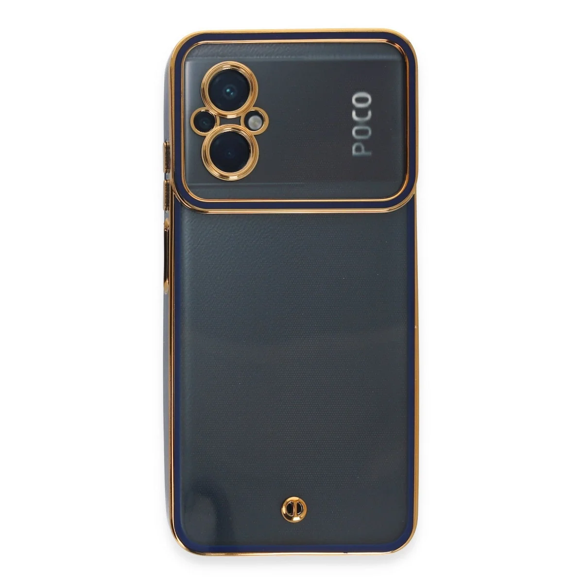 Xiaomi Poco M5 Kılıf Liva Lens Silikon - Mavi görsel 2