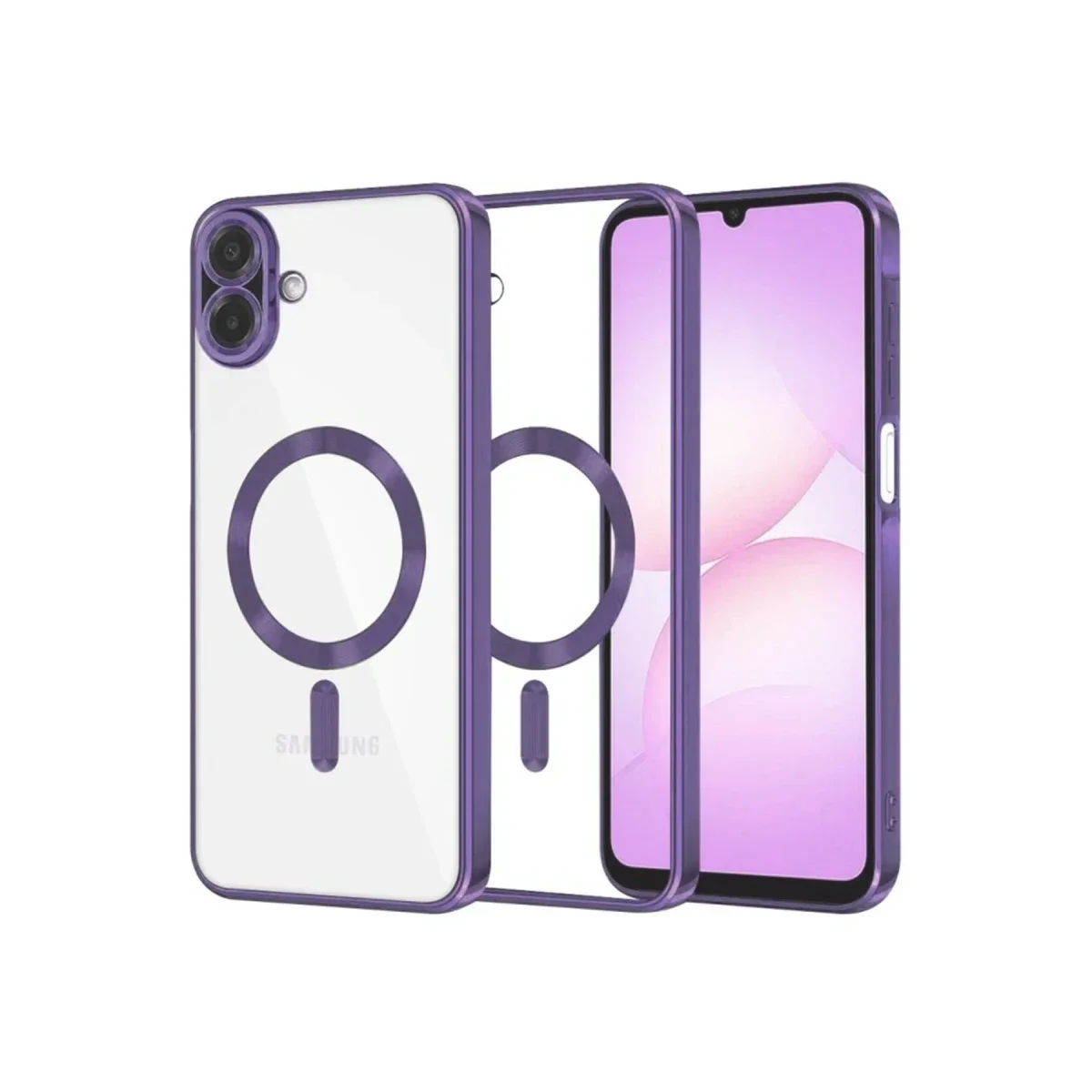 Samsung Galaxy A07 4G Kross Magneticsafe Kapak - Mor