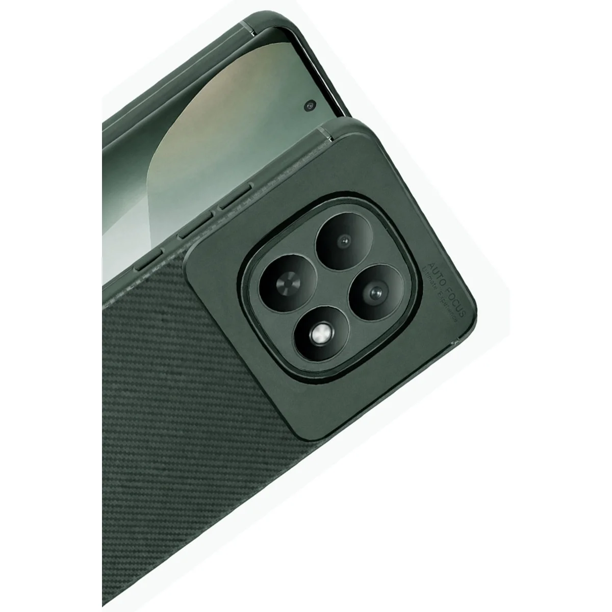 Xiao Red Note 15 4g Auto Focus Karbon Kapak - Koyu Yeşil görsel 3