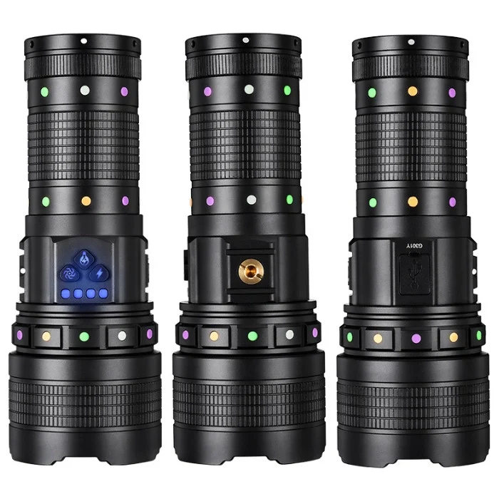 BD-2 30W TG LED Alüminyum Alaşımlı Zoomlu Type-C Şarjlı El Feneri görsel 5