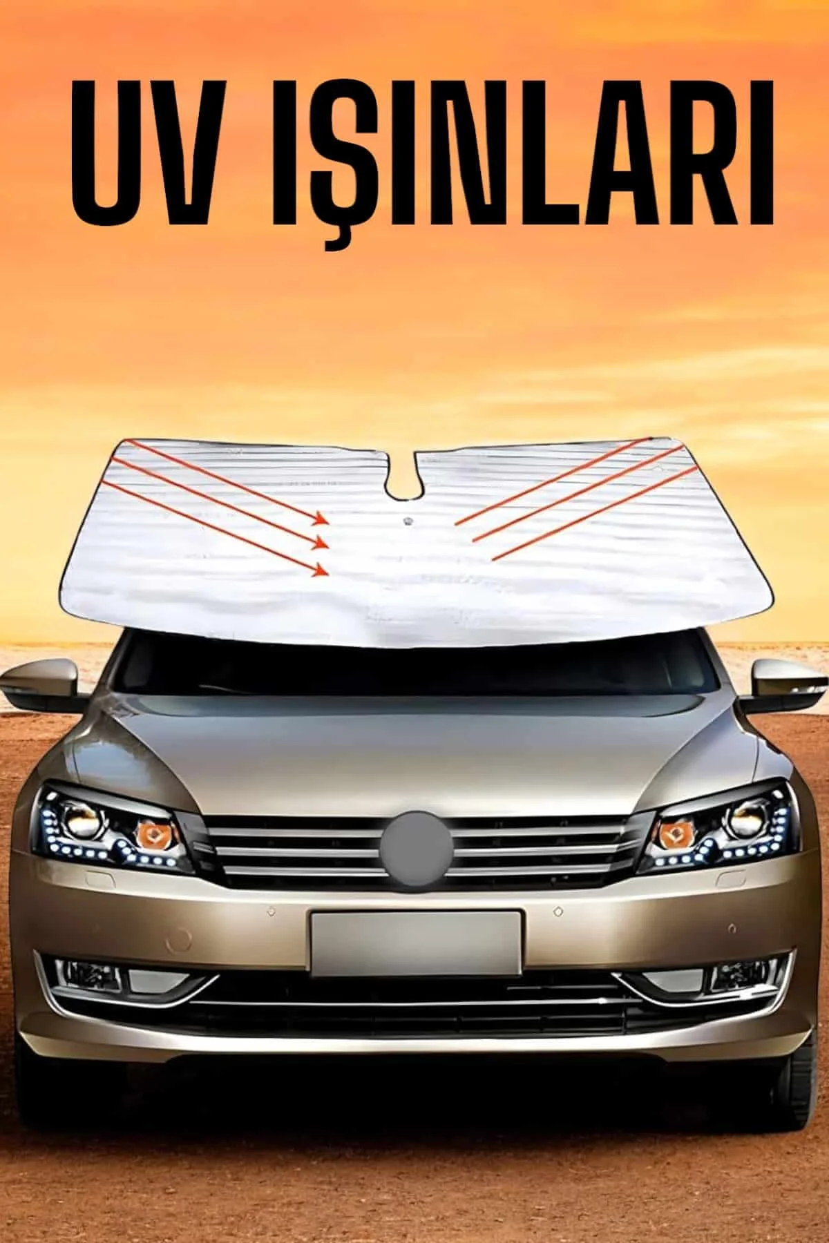Oto Güneşlik Tüm Araç Tiplerine Uygun Isı Önleyici görsel 4