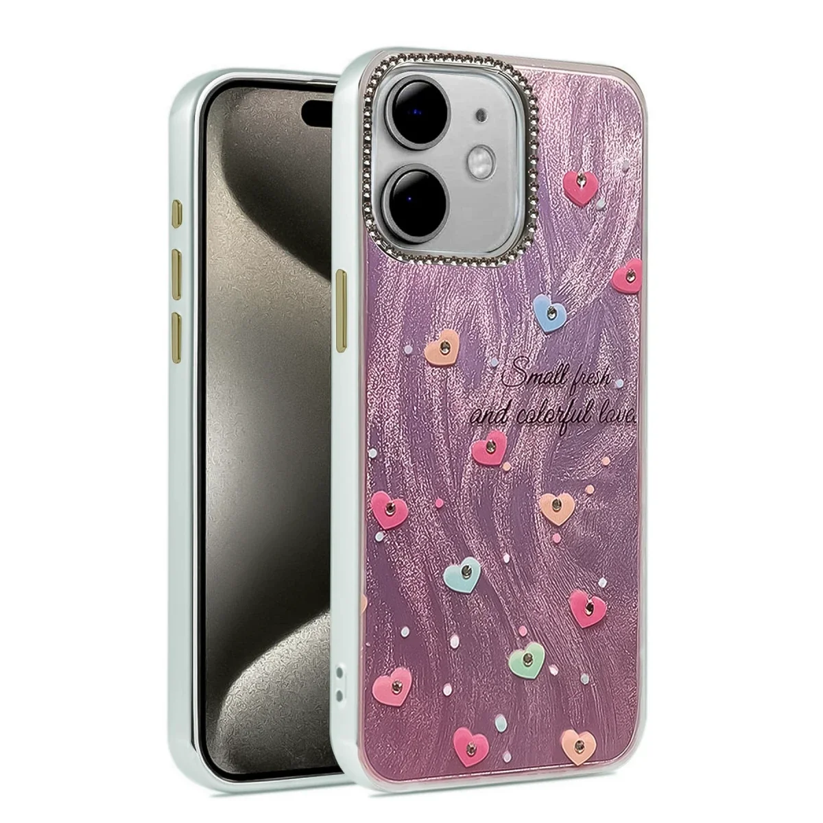 Apple iPhone 11 Kılıf Blade Aynalı Desenli Kapak - Desen 8