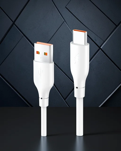 Dc65 Usb To Type-c 1m 3.0a Hızlı Şarj Kablo - Beyaz