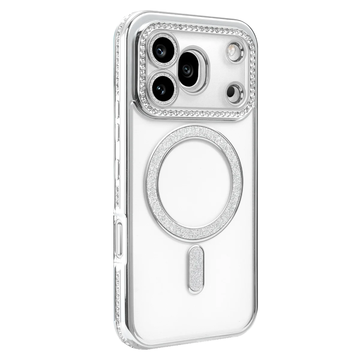 Huawei Honor 600 Pro Joke Simli Magneticsafe Kılıf - Gümüş görsel 2