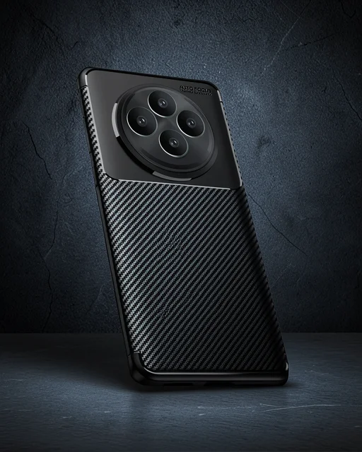 Oppo Reno 11 Fs Kılıf Auto Focus Karbon Kapak - Siyah