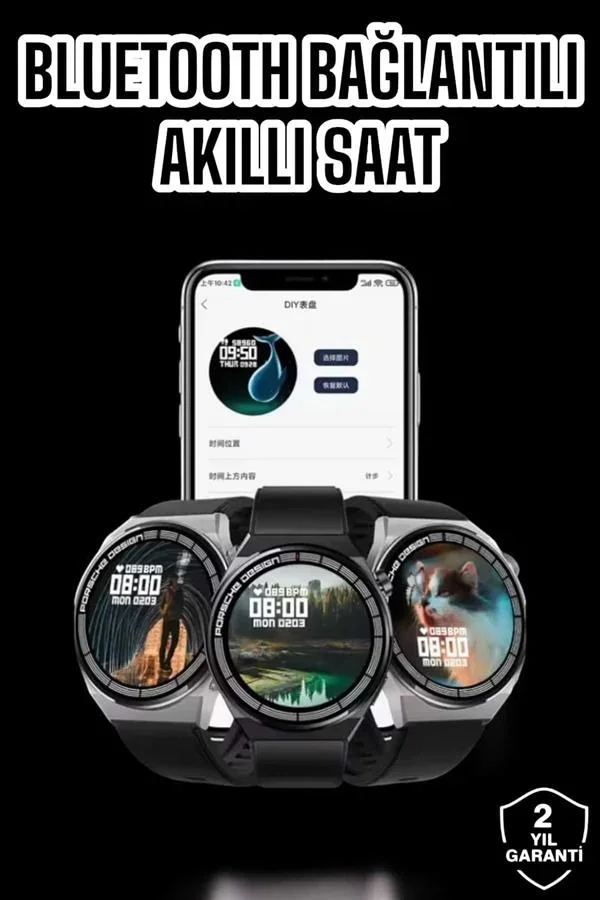 Akıllı Saat GPS VE NFC Özelliği Sesli Görüşme Dokunmstik Ekran görsel 2
