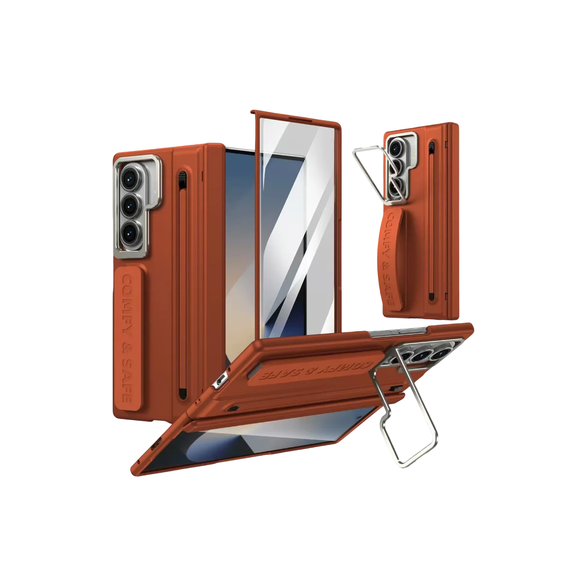 Joko Samsung Galaxy Z Fold 8 Ultra FoldPro Magsafe Kapak - Kahverengi