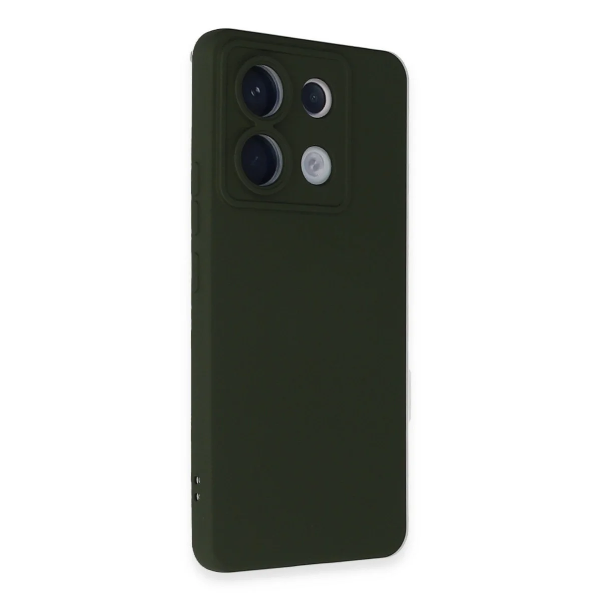 Xiaomi Redmi Note 13 Pro 5g Kılıf Nano İçi Kadife Silikon - Koyu Yeşil görsel 2