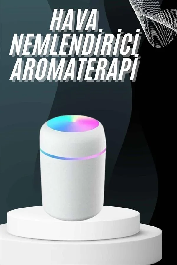 Hava Nemlendirici Buhar Makinesi Led Işıklı USB Dekoratif Nemlendirici görsel 2