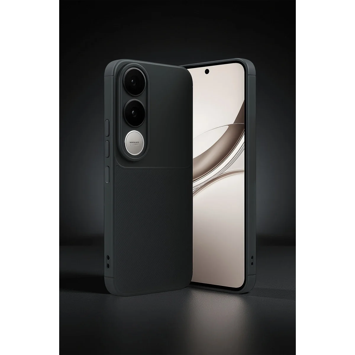 Vivo V50 Lite 4g Auto Focus Karbon Kapak - Siyah görsel 2