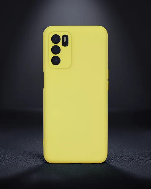 Oppo A16 Kılıf Nano İçi Kadife Silikon - Sarı