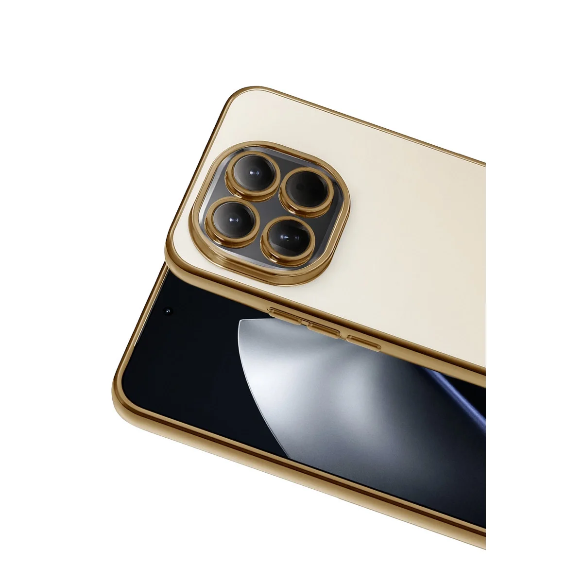 Xiaomi Mi 15 Razer Lensli Silikon - Gold görsel 2