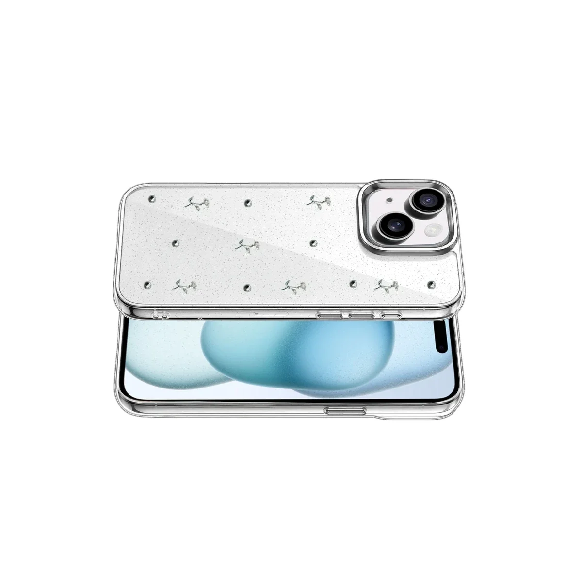 Apple iPhone 15 Fiyonk Desenli Kapak - Desen 4 görsel 3