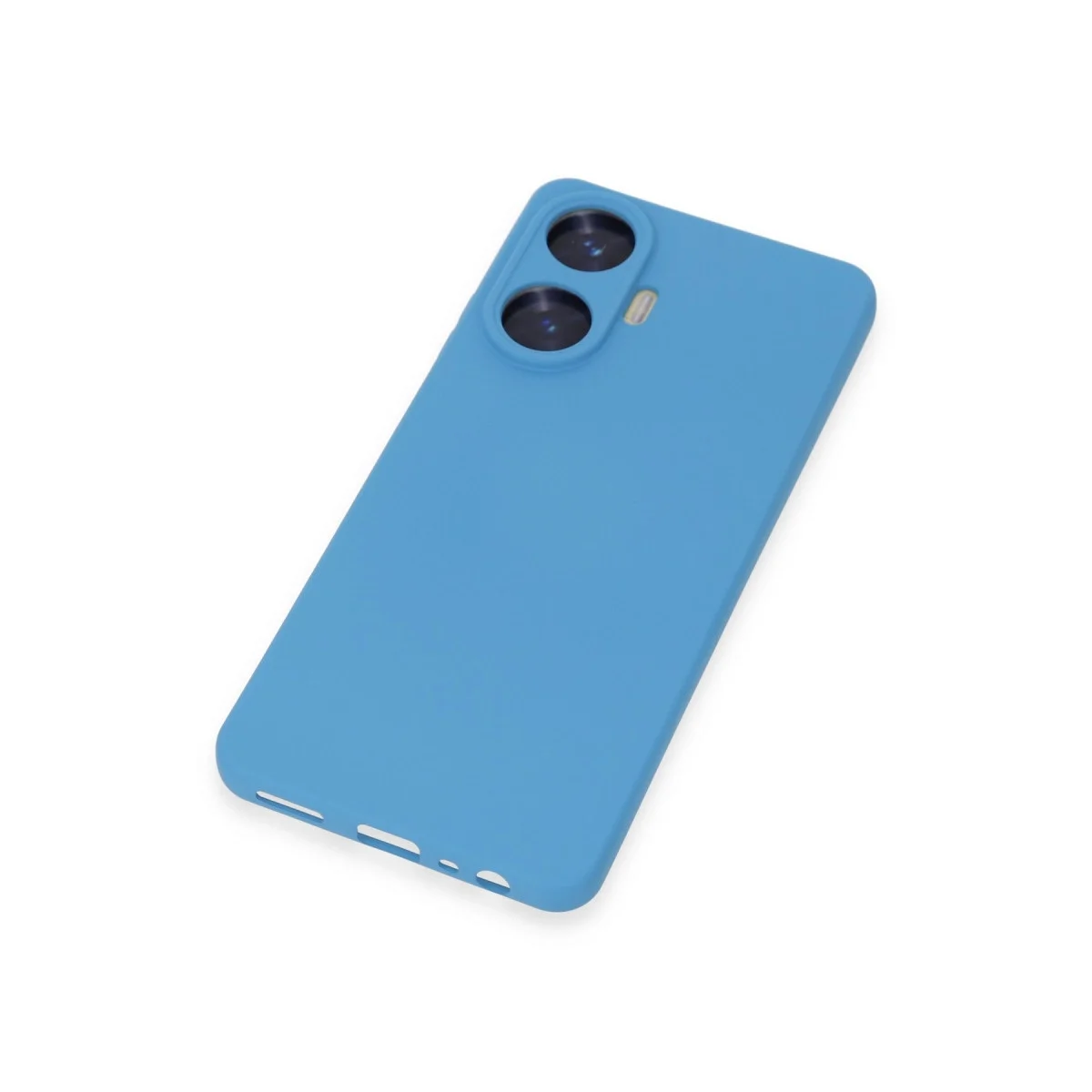 Realme C55 Kılıf Nano İçi Kadife Silikon - Mavi görsel 3