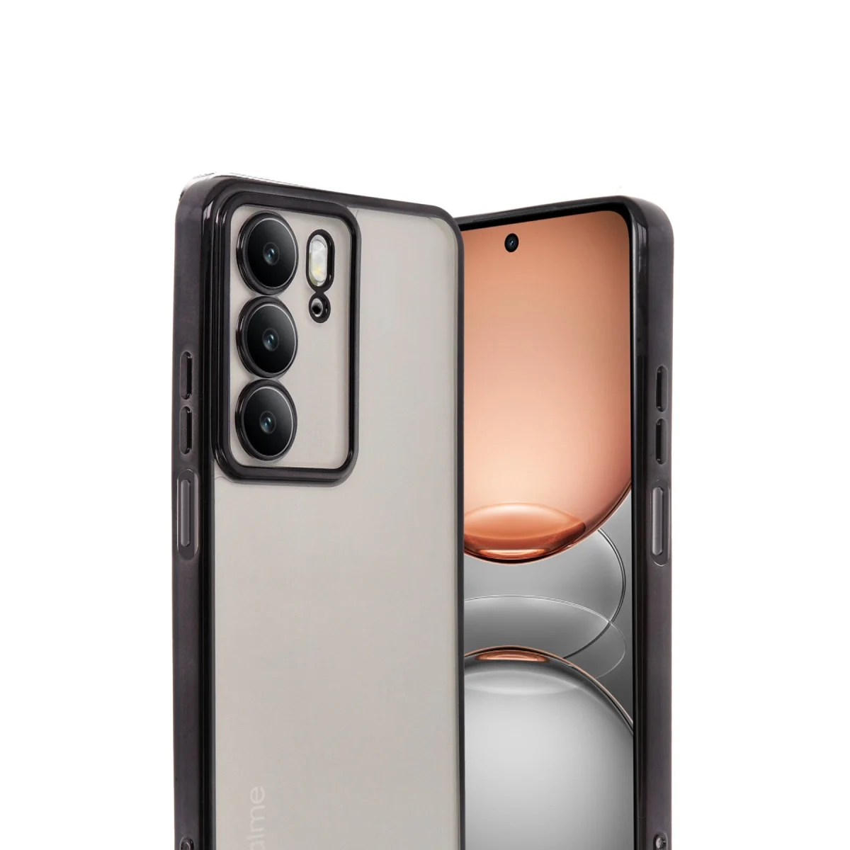 Realme C75 4g Kılıf Razer Lensli Silikon - Siyah görsel 2