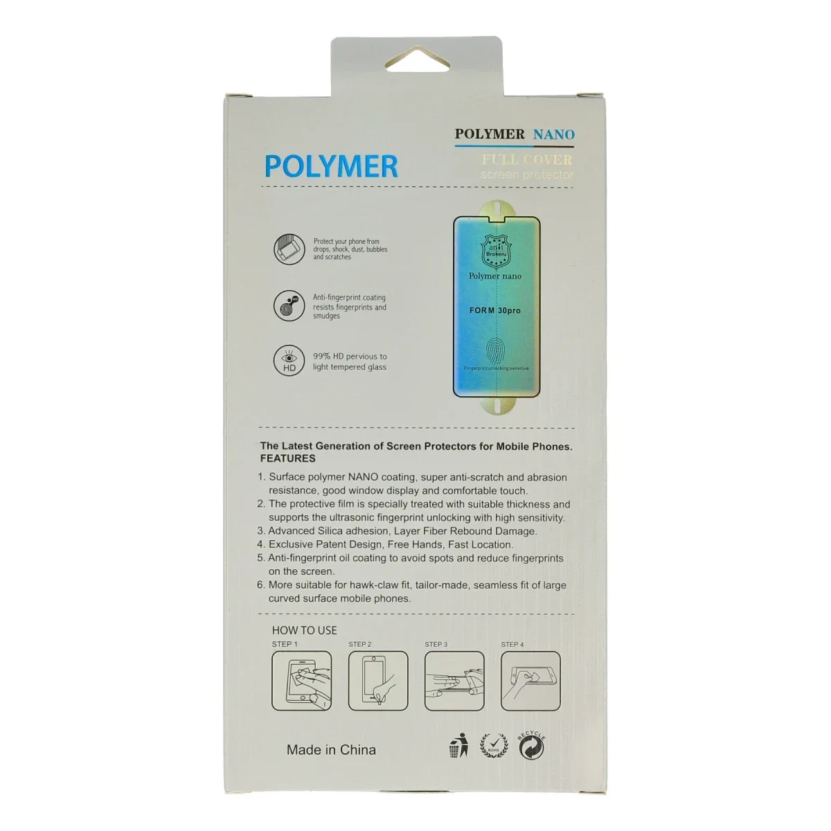 Huawei P30 Pro Polymer Nano Ekran Koruyucu görsel 2