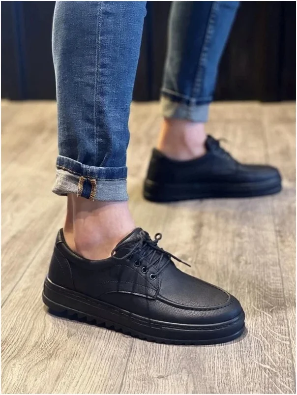 Erkek Ayakkabı Ayakkabı Bağcıklı Yumuşak Klasik Cilt Casual Dengeli