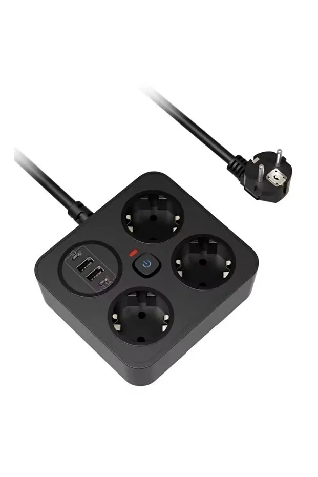 sonx Akım Korumalı Avrupa Tip-C USB Soket Kartı 2 Metre - Güvenli ve Uzun Kablo Çözümü