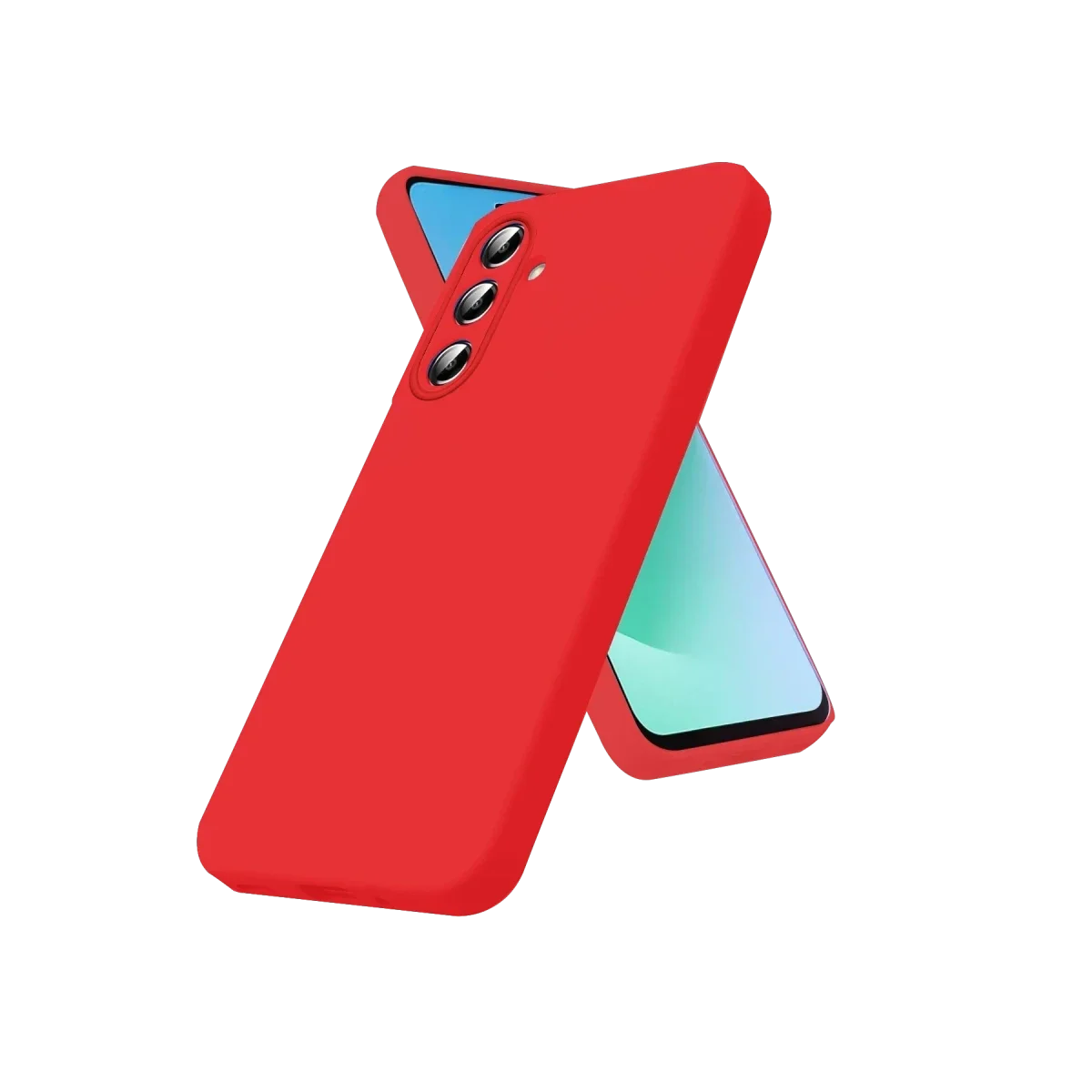 Samsung Galaxy A57 5G First Silikon - Kırmızı