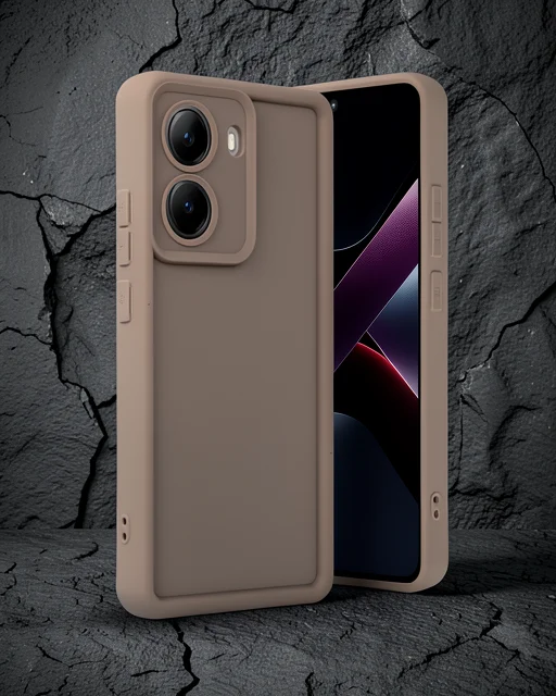Xiaomi Poco X7 Pro Viera Silikon - Kahverengi