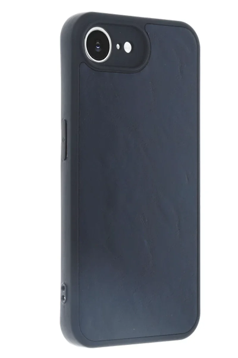Apple iPhone 16E Kılıf Aras Deri Kapak - Lacivert görsel 3