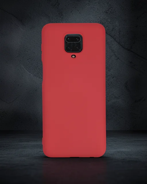 Xiaomi Redmi Note 9 Pro Kılıf Nano İçi Kadife Silikon - Pudra
