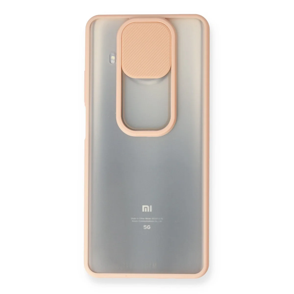 Xiaomi Mi 10t Lite Kılıf Palm Buzlu Kamera Sürgülü Silikon - Pembe görsel 2